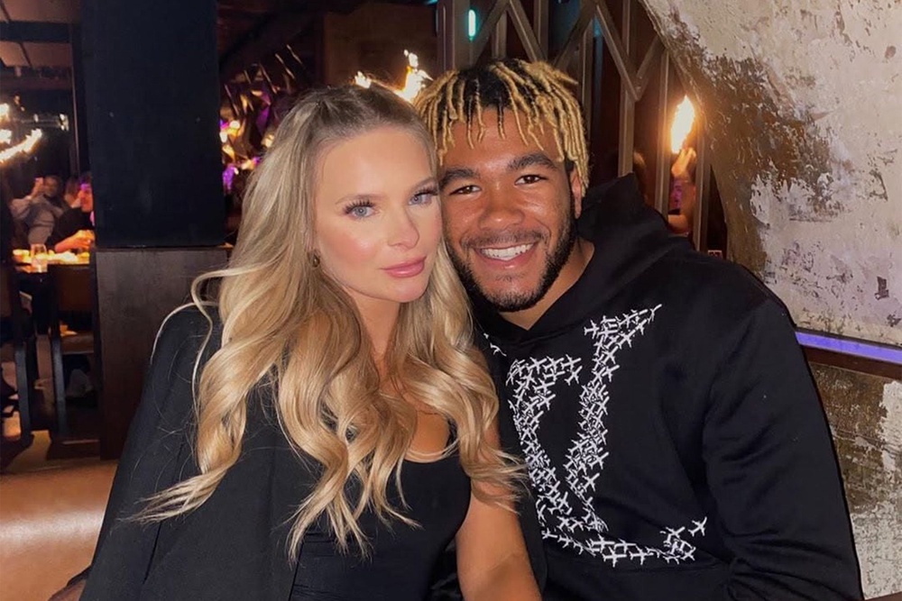 Mia-Florence McClenaghan with Reece James (Facebook)