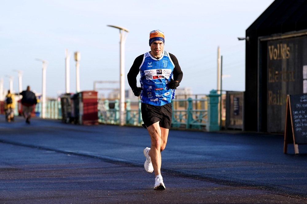 Kevin Sinfield has raised millions for charity with a series of running challenges (PA)