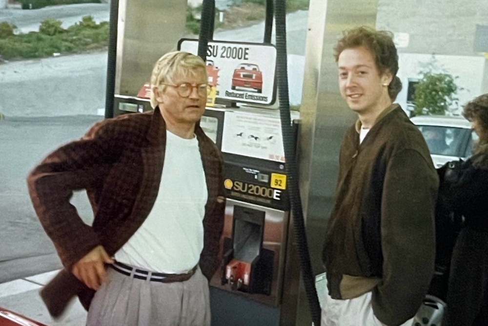 Geordie Greig with David Hockney (Geordie Greig)