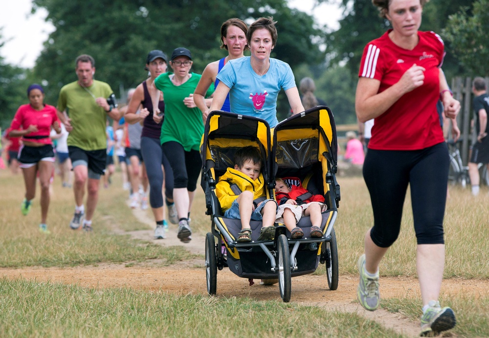 Parkrun is an example of a free event making running more accessible and lowering the barrier to entry for the sport (Reuters)