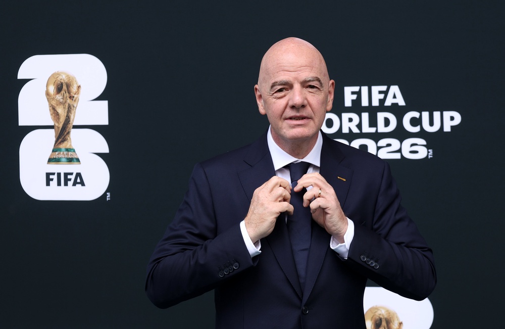 Gianni Infantino insisted last year that everyone would be welcome at the World Cup (Getty)