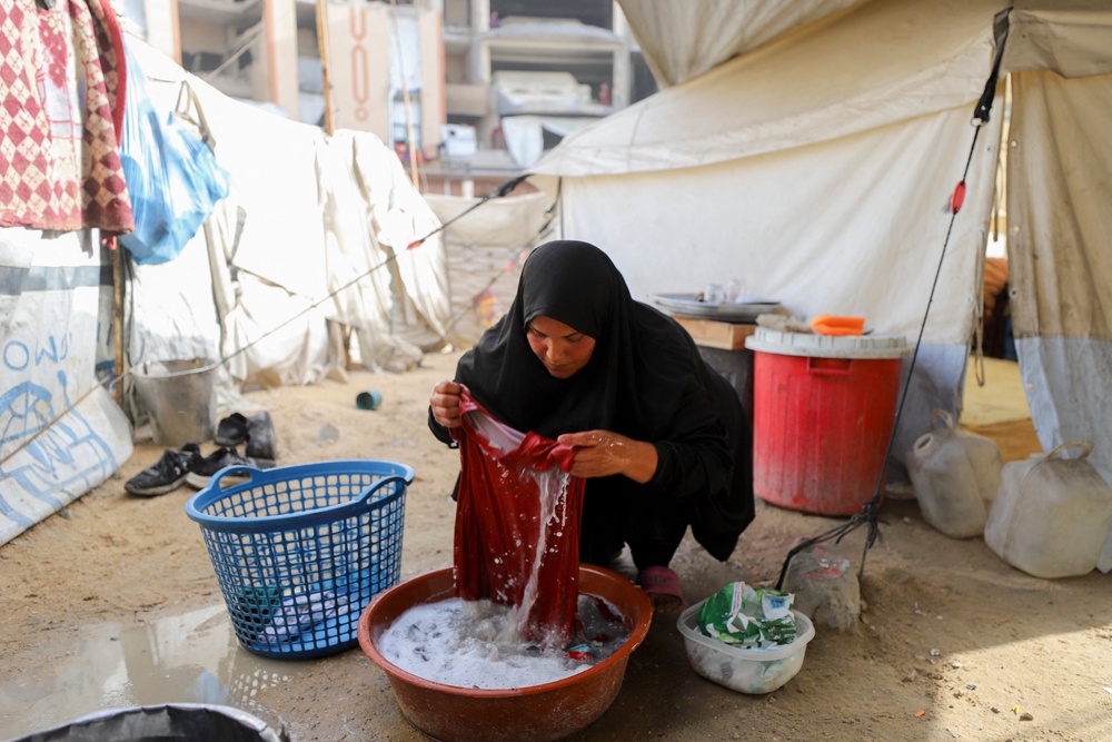 Women are the backbone preventing the collapse of Gaza’s economy (AFP/Getty)