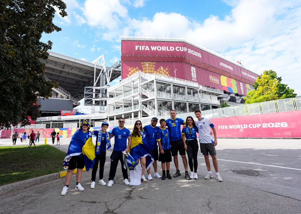 Bosnia fans among the early arrivals in Toronto (Reuters)