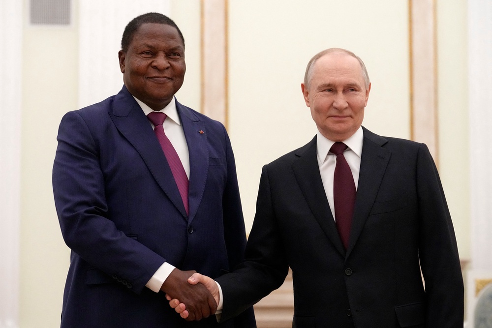 The Central African Republican has been in the grips of civil conflict between armed militias and pro-government forces backed by Russian paramilitary contractors (AFP/Getty)