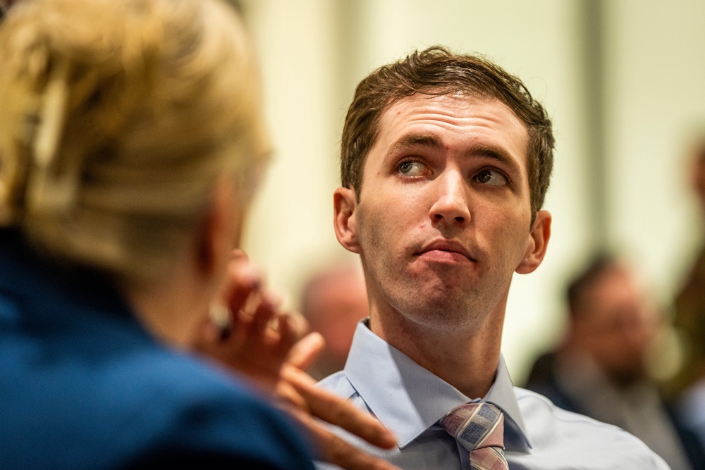 Tyler Robinson, who is accused of fatally shooting Charlie Kirk, appears during a hearing in Fourth District Court in Provo, Utah, on Dec. 11 (Rick Egan/Pool The Salt Lake Tri)