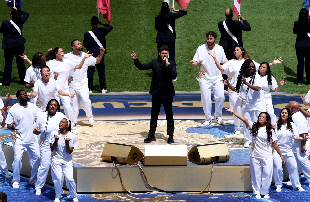Michael Bublé performed during the Parade of Nations before the FIFA World Cup 2026 Group B match between Canada and Bosnia and Herzegovina at Toronto Stadium (Getty)