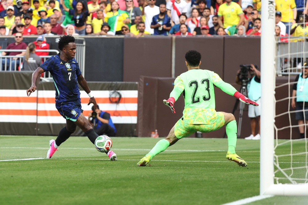 Many feel that it is time for Vini Jr to step up as a leader of this new Brazil side (Getty)