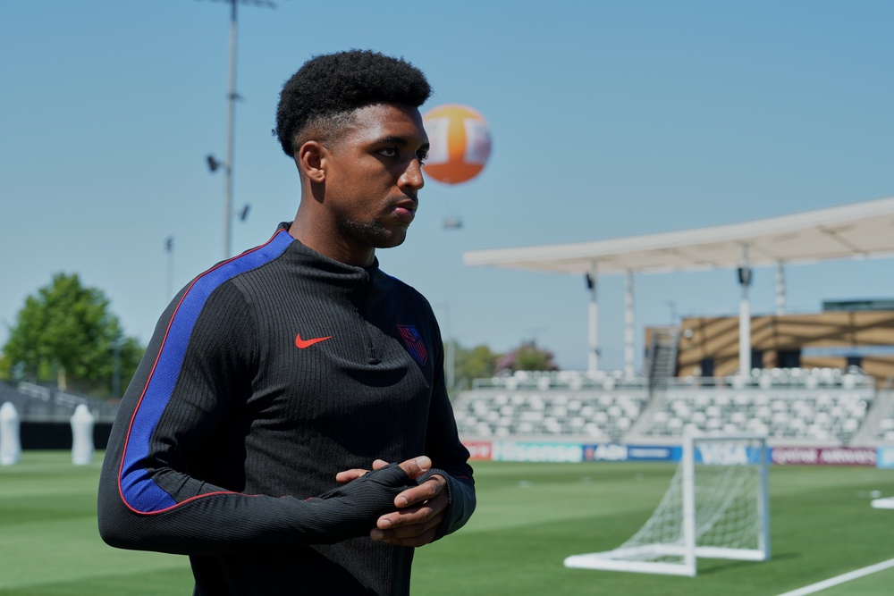 United States' Alex Freeman attends a training session (AP)