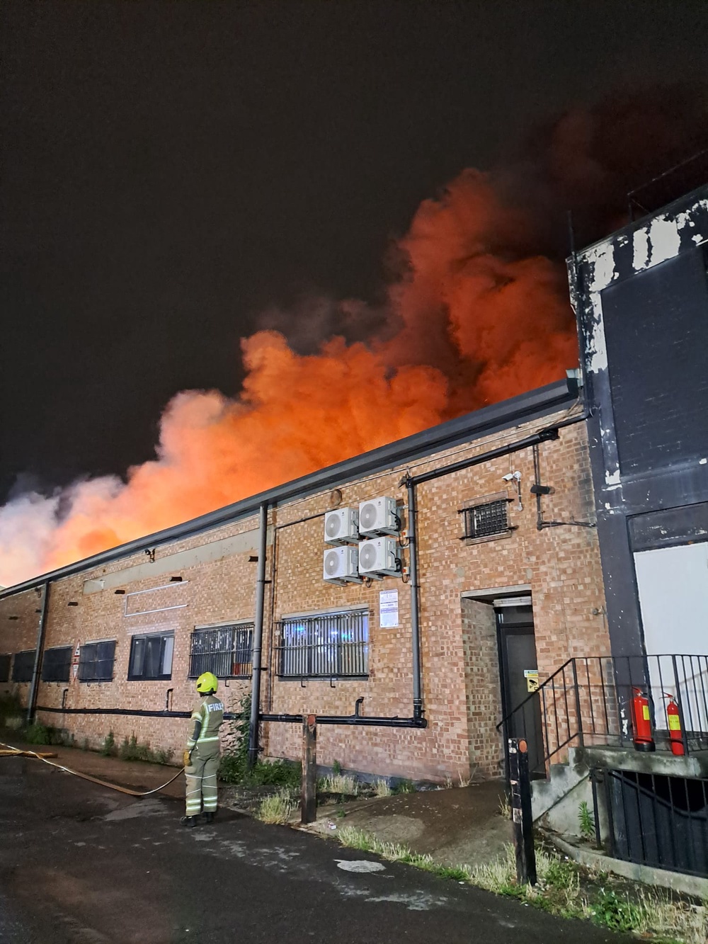 LFB said around 150 firefighters were at the scene with 25 engines from Hendon, Willesden. (LFB)