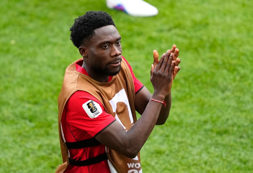 Alphonso Davies missed Canada’s opener (Reuters)
