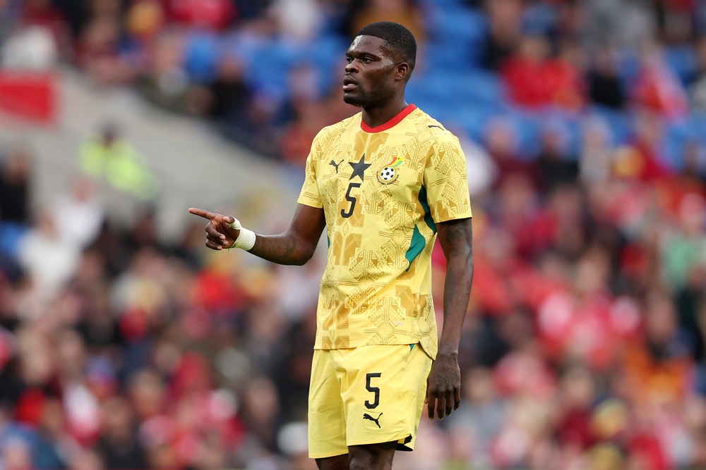 Partey, 33, will remain at Ghana's base camp in Boston (Getty)