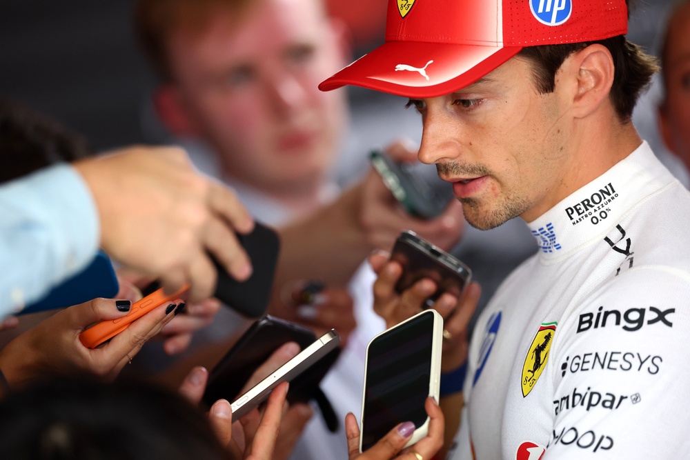 Charles Leclerc crashed out of qualifying (Getty)