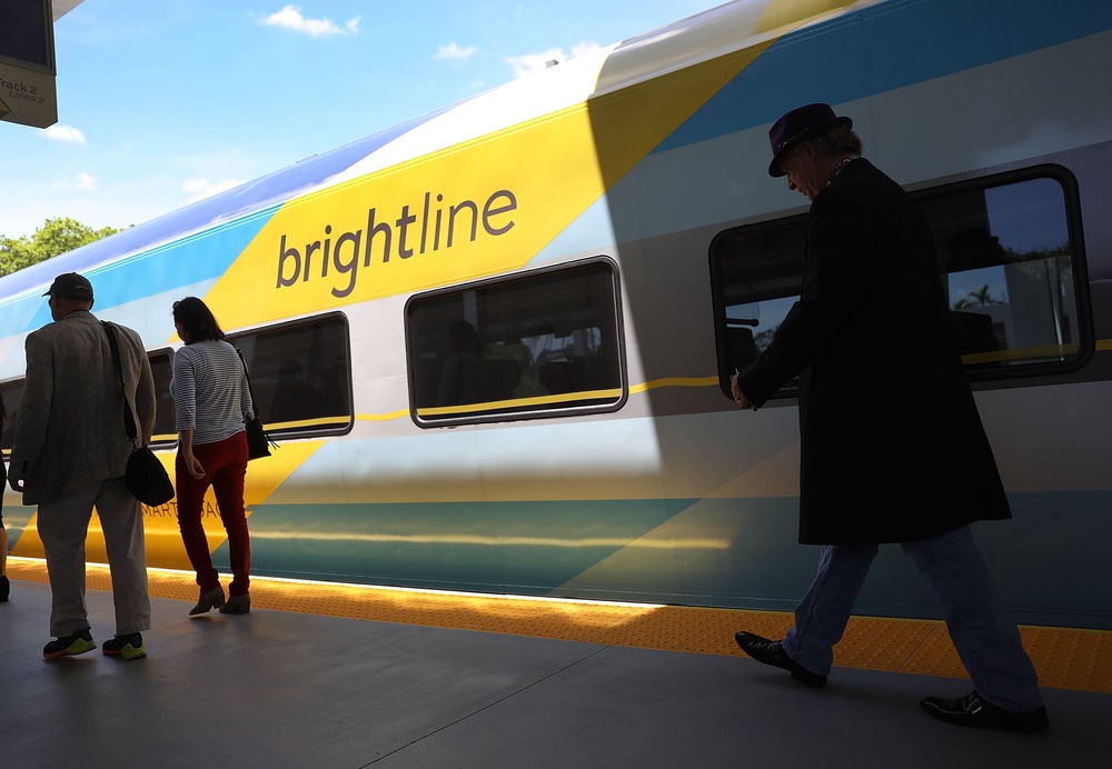 The chef was stopped from boarding a train under Brightline’s rules (Getty)