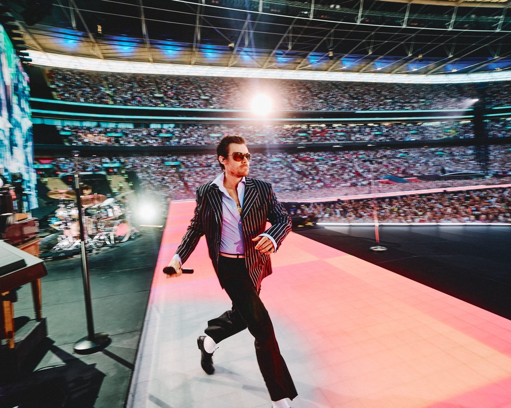 Harry Styles during the opening night of his Together Together residency at Wembley Stadium, London (Anthony Pham)
