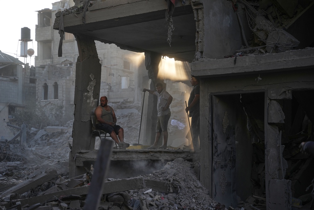 On Wednesday an Israeli strike killed two Palestinians and wounded six others in Khan Younis in southern Gaza, health officials at Nasser Hospital said (Copyright 2026 The Associated Press. All rights reserved)