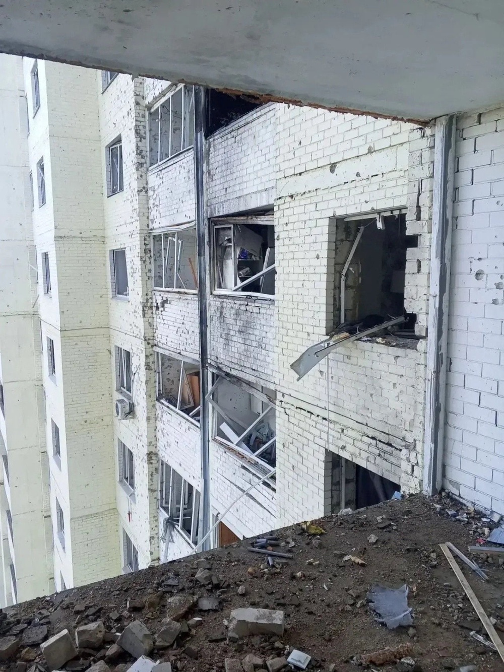 Aftermath of a Ukrainian drone attack in Oryol (Reuters)
