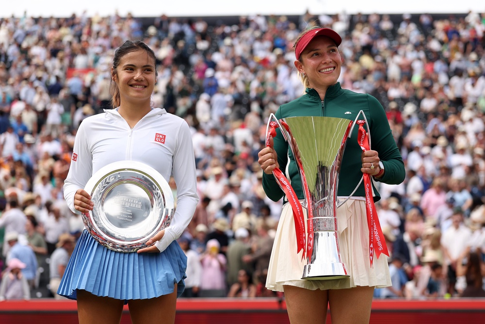 Raducanu has now reached two finals this year, losing to home favourite Cirstea in the Transylvania Open final in February (Getty)
