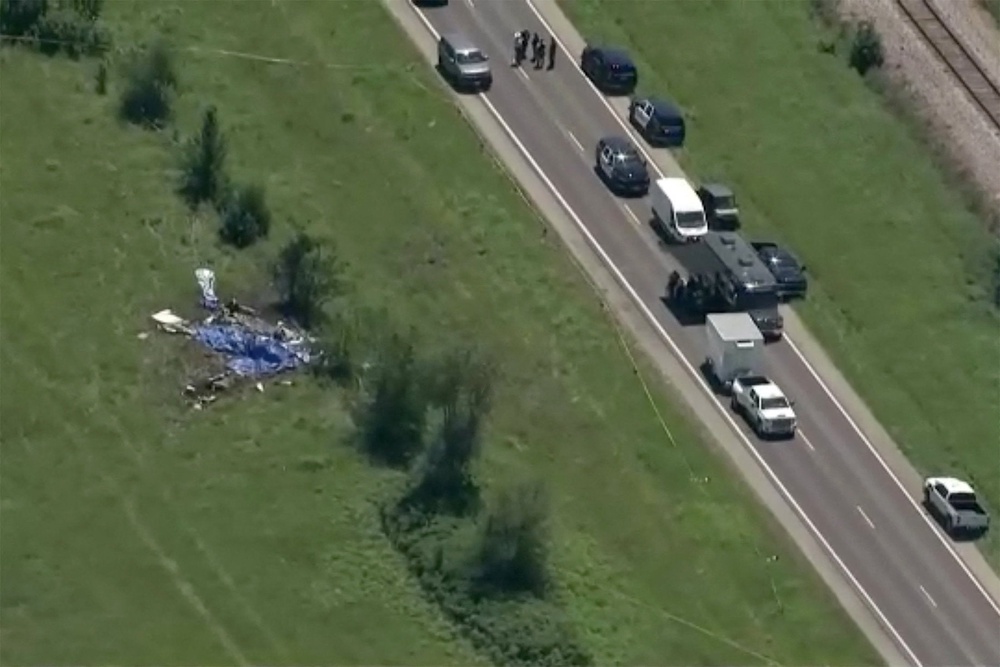An airport manager said the aircraft had just taken off and made a left turn before slamming into the ground (via REUTERS)