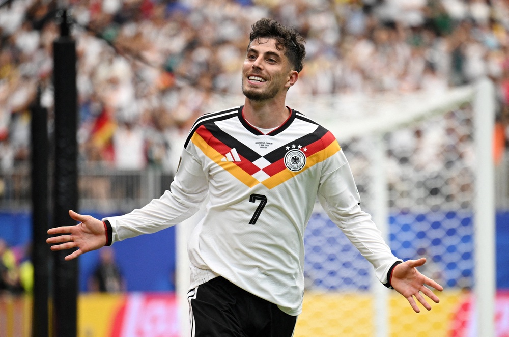 Kai Havertz scored twice in the victory (Reuters)