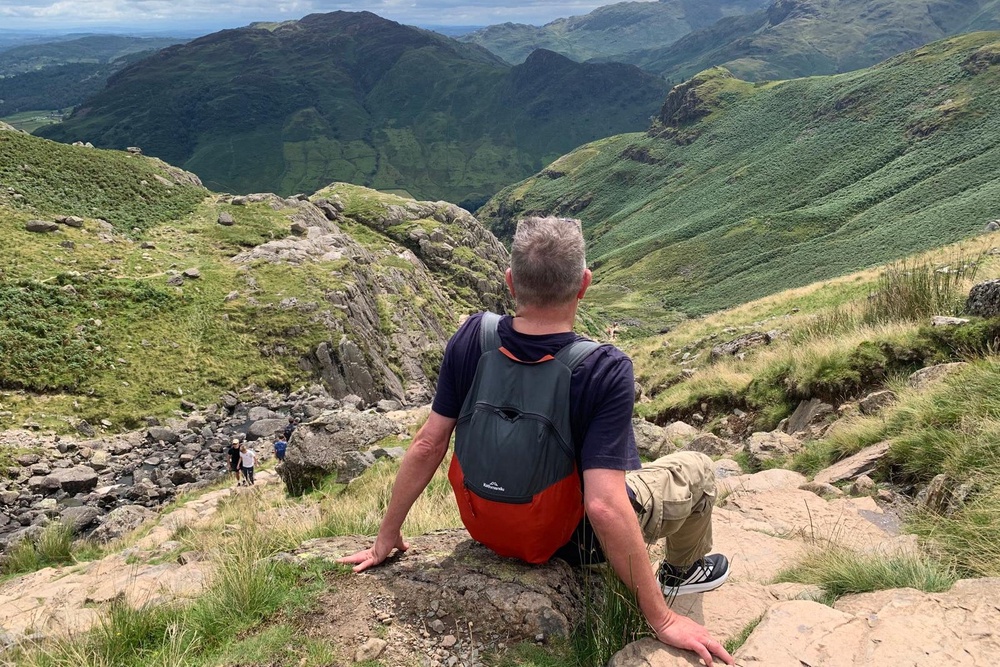 The view out across to the Stickle Ghyll stream (Vicki Walker)
