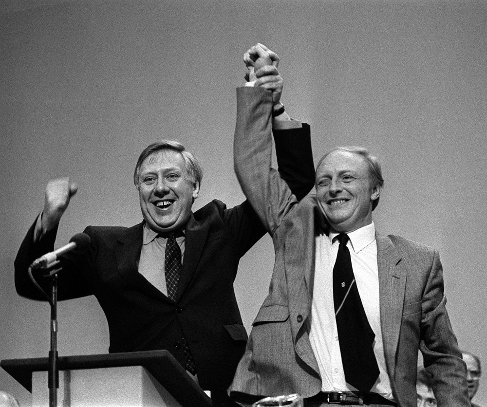 Roy Hattersley and Neil Kinnock in 1983 (PA)