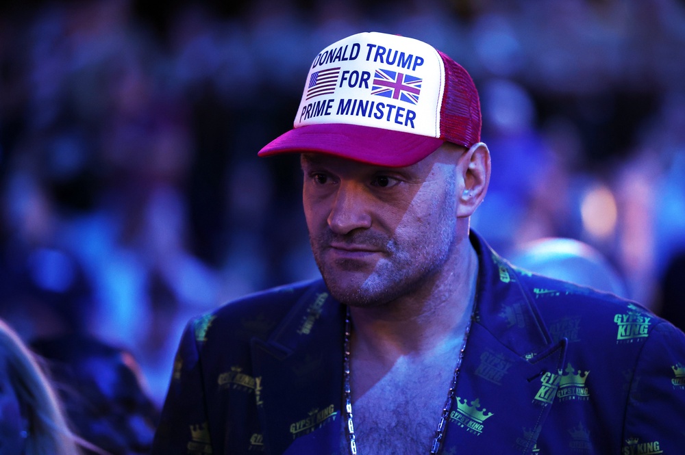 Former world heavyweight champion Tyson Fury made an unbilled appearance at UFC Freedom 250 (Getty)