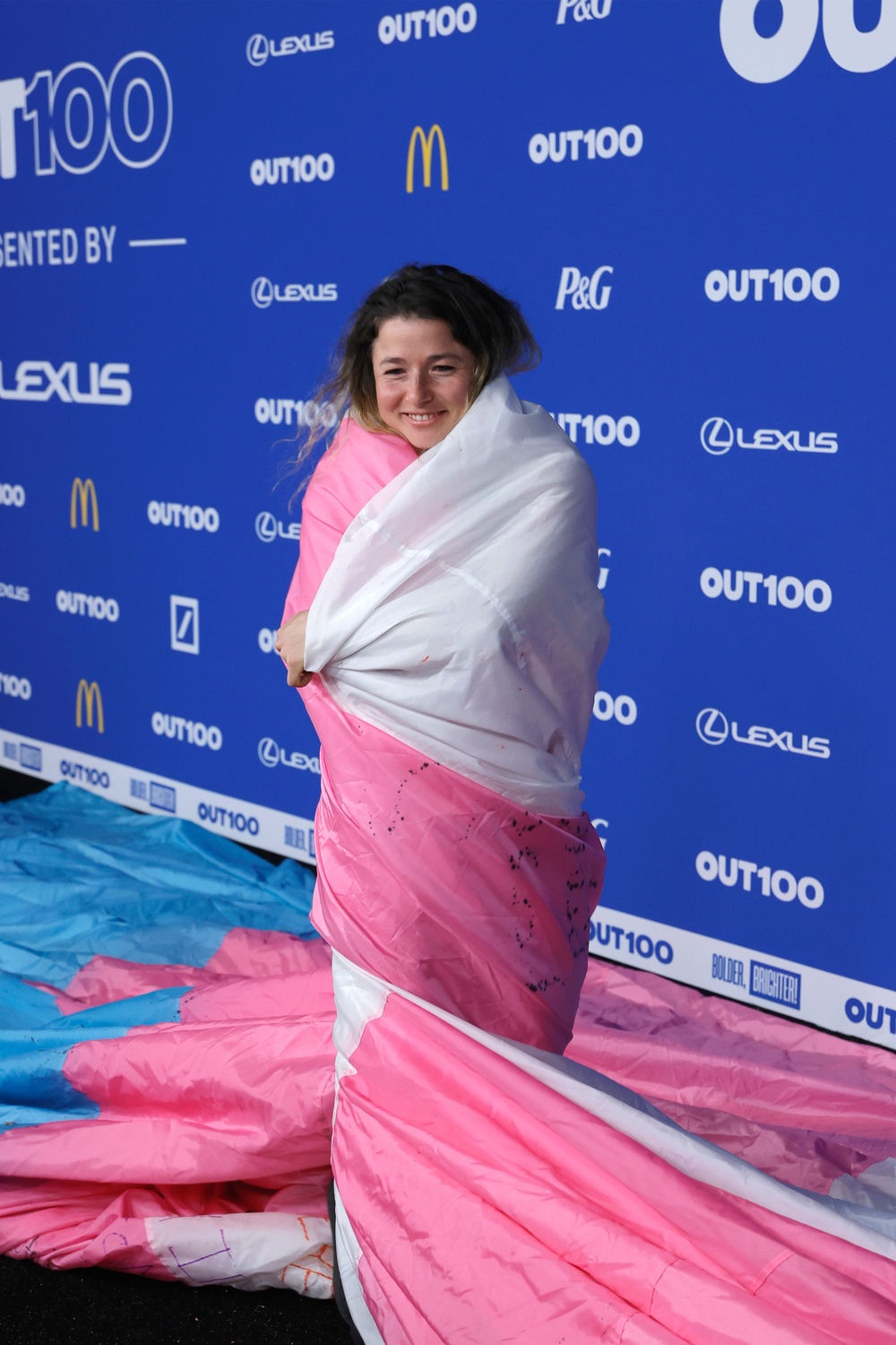 Shannon “SJ” Joslin attends the 2025 Out100 Celebration at Nya Studios on November 21, 2025 in Los Angeles (Getty)