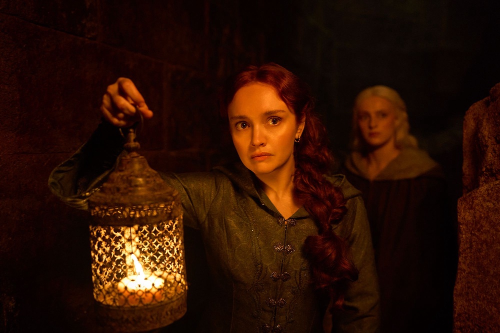 Olivia Cooke as Alicent Hightower in the third season of ‘House of the Dragon,’ which has set a new record for the show on IMDb (HBO)