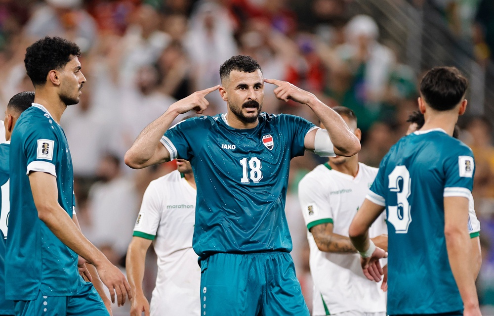Aymen Hussein scored the goals that saw Iraq reach the World Cup and his story is one of perseverance (Getty Images)