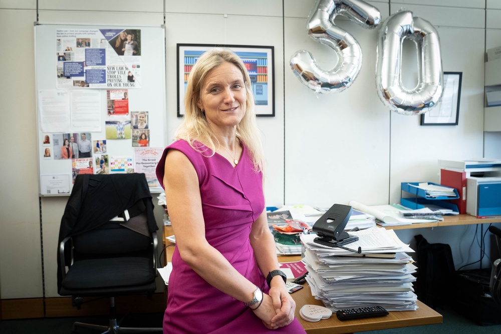 Kim Leadbeater speaking to the Press Association at her office at the Houses of Parliament in London (PA)