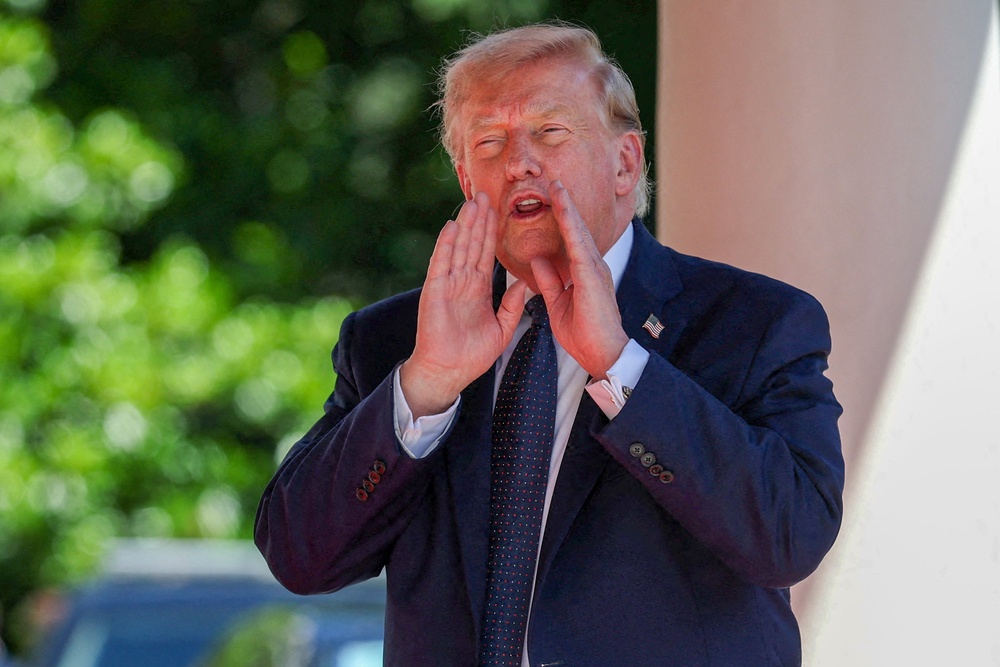 Trump posted on Truth Social: ‘All sides should stand down.... Let’s not blow it!’ (Getty)