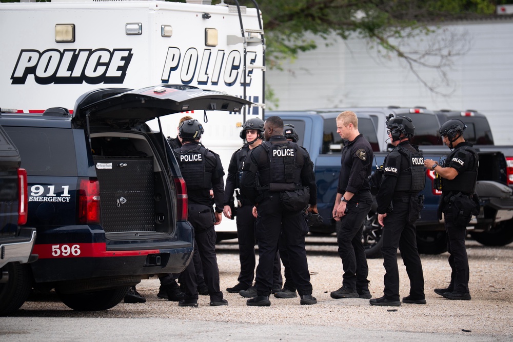 A spokesperson for the Arlington Police Department said the force were responding to a domestic dispute between a male and female at their home address (James Manning/PA)