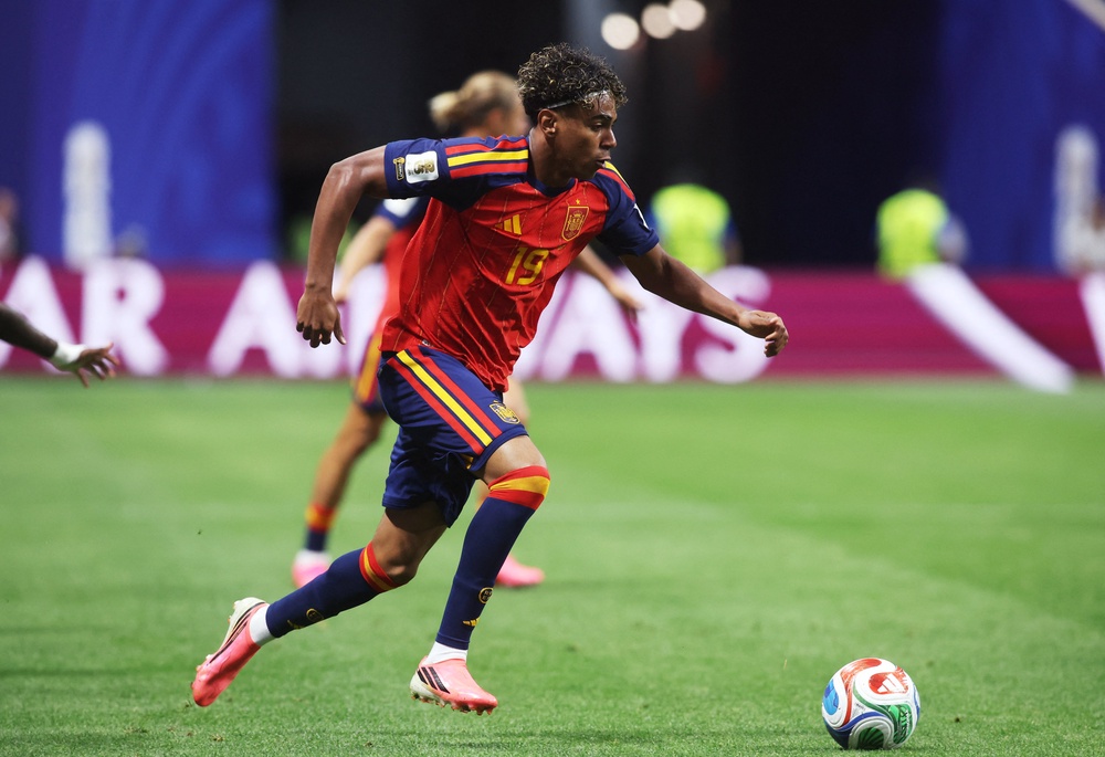 Lamine Yamal could not find a way through having come off the bench for Spain (Reuters)