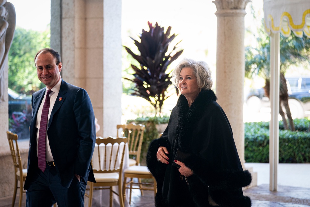 White House staff secretary Will Scharf, left, and chief of staff Susie Wiles reportedly pushed back on the use of the Insurrection Act, fearing legal challenges and mission creep in the president’s immigration enforcement blitz (Getty)