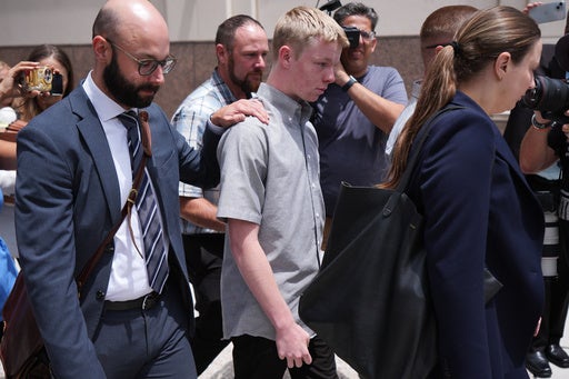 Torres had previously ruled in February that Hudson, then 16, could reside with an uncle while under electronic monitoring (AP Photo/Rebecca Blackwell)
