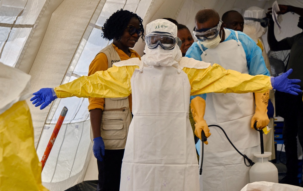 Midwives in Bunia lack Ebola-specific protective equipment, preventing them from working normally. (Reuters)