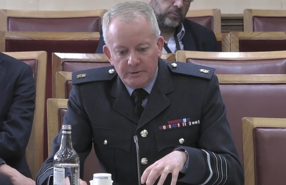 Chief of the defence staff, Sir Richard Knighton, addresses the Lords’ International Relations and Defence Committee (Parliament TV)