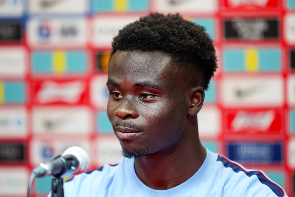 Bukayo Saka is happy to take a gamble with his fitness (PA)