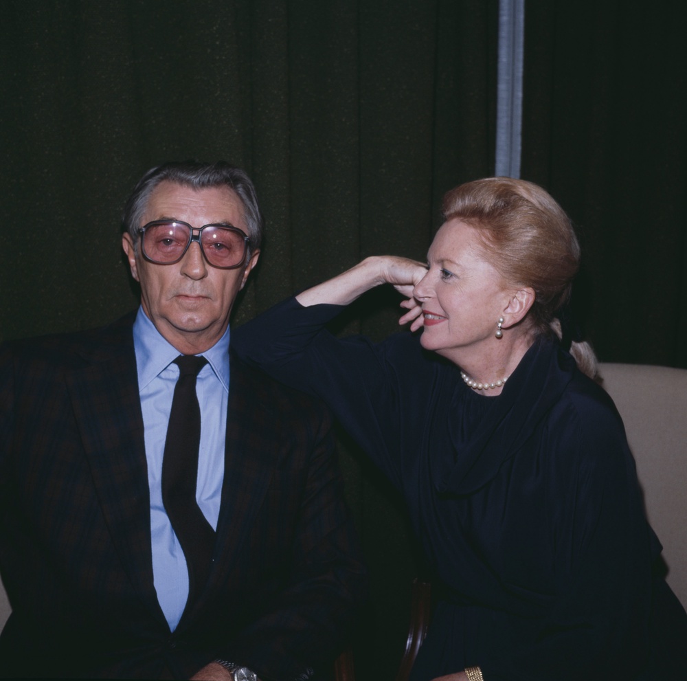 Robert Mitchum and close friend Deborah Kerr in 1984 (Getty Images)