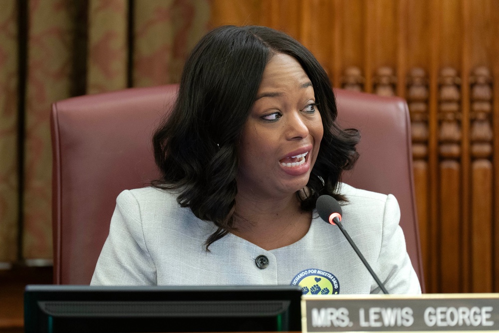 One of the leading Democratic contenders in the District of Columbia mayor’s race, Janeese Lewis George, describes herself as a democratic socialist (AP)