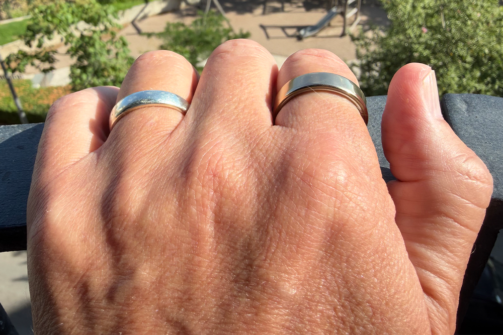 The new smart ring could pass for regular jewellery (David Phelan/The Independent)