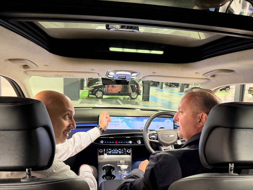Genesis specialist Zulfi Ahmad took me through the many features of my new GV70 Electrified (Steve Fowler)
