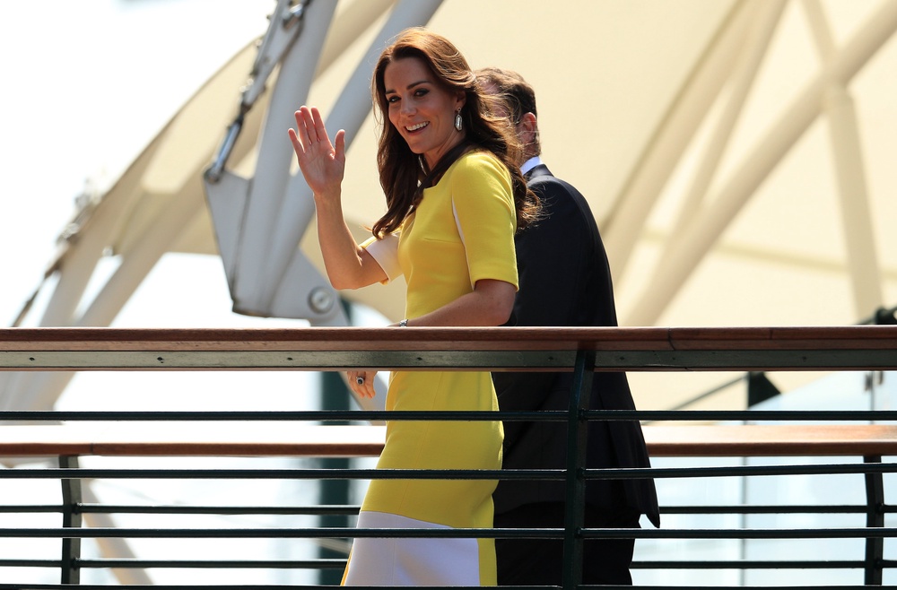 Kate wore one of her go-to designers in 2016 (Adam Davy/PA)