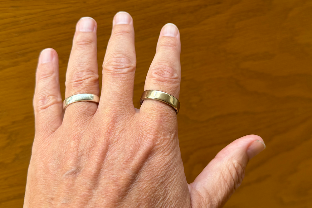 Despite the smaller size, the new Oura Ring’s battery life is better than older models’ (David Phelan/The Independent)