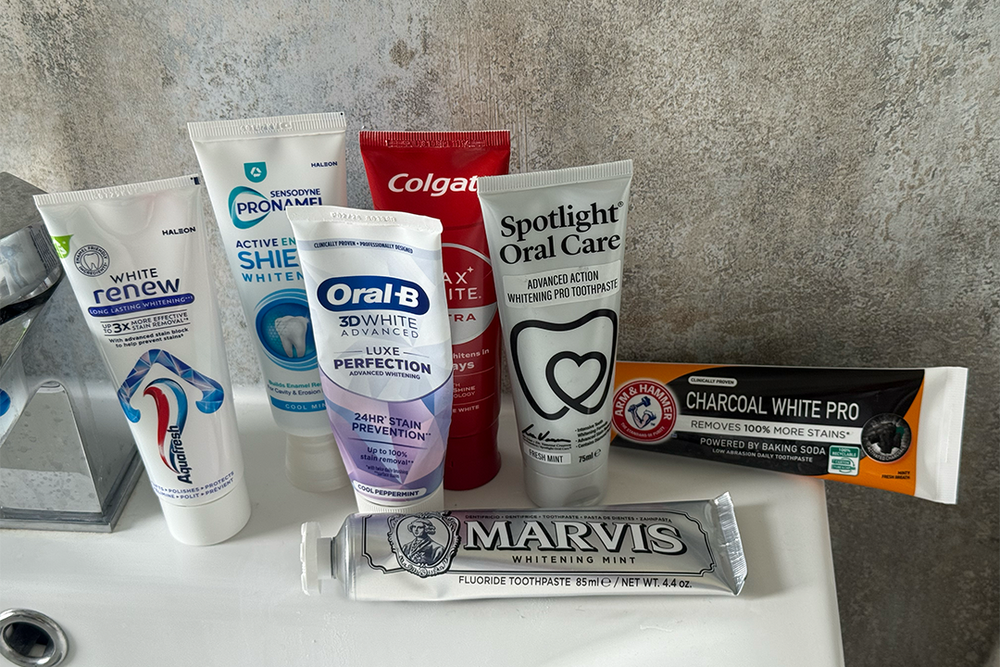 I brushed twice daily with each toothpaste for a minimum of two weeks (Lucy Smith/The Independent)