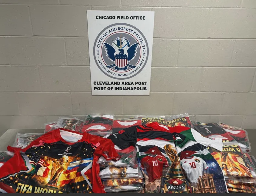 The CBP seized more than 1500 pieces of counterfeit merchandise (U.S. CBP / provided)