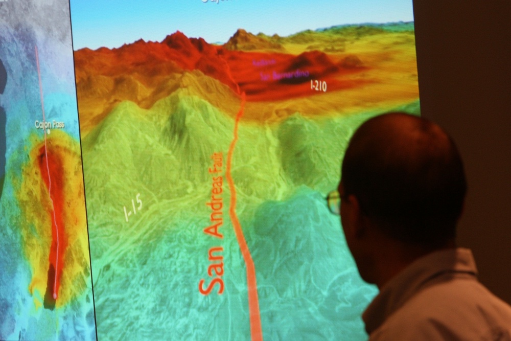 The Cajon pass, a mountain pass between the San Bernardino and San Gabriel mountains, acts as a gate for tremors. It may block them or allow them to pass through, the researchers found (Getty Images)