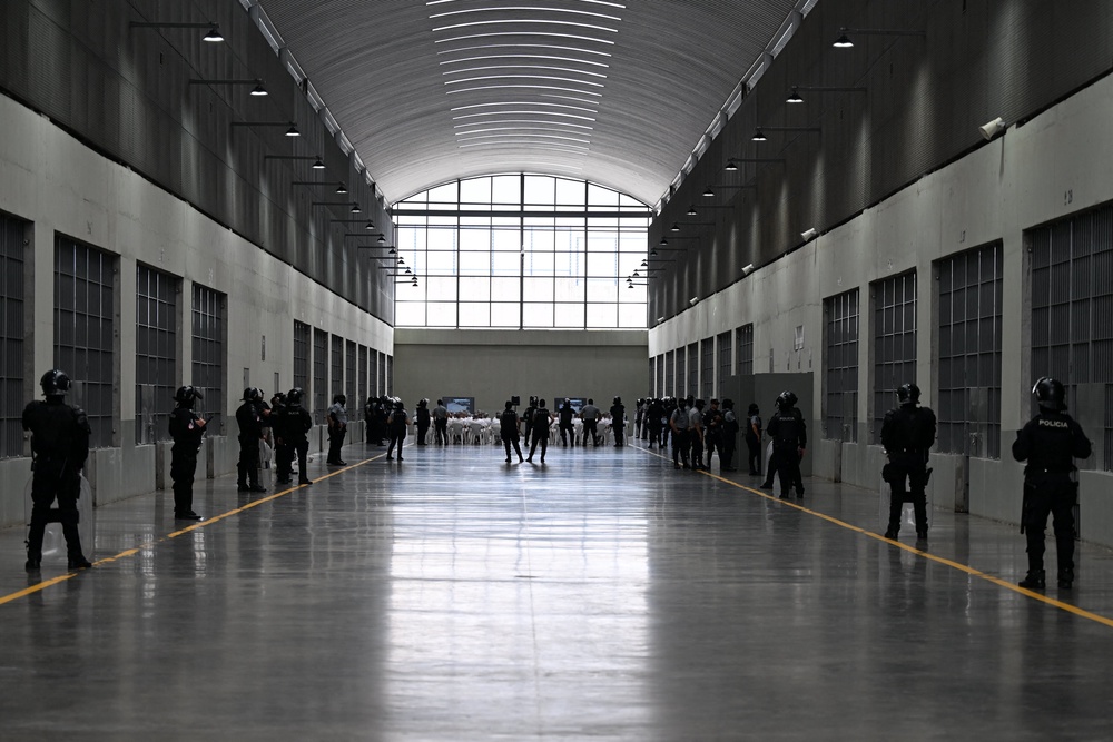 CECOT mega prison in El Salvador (AFP/Getty)