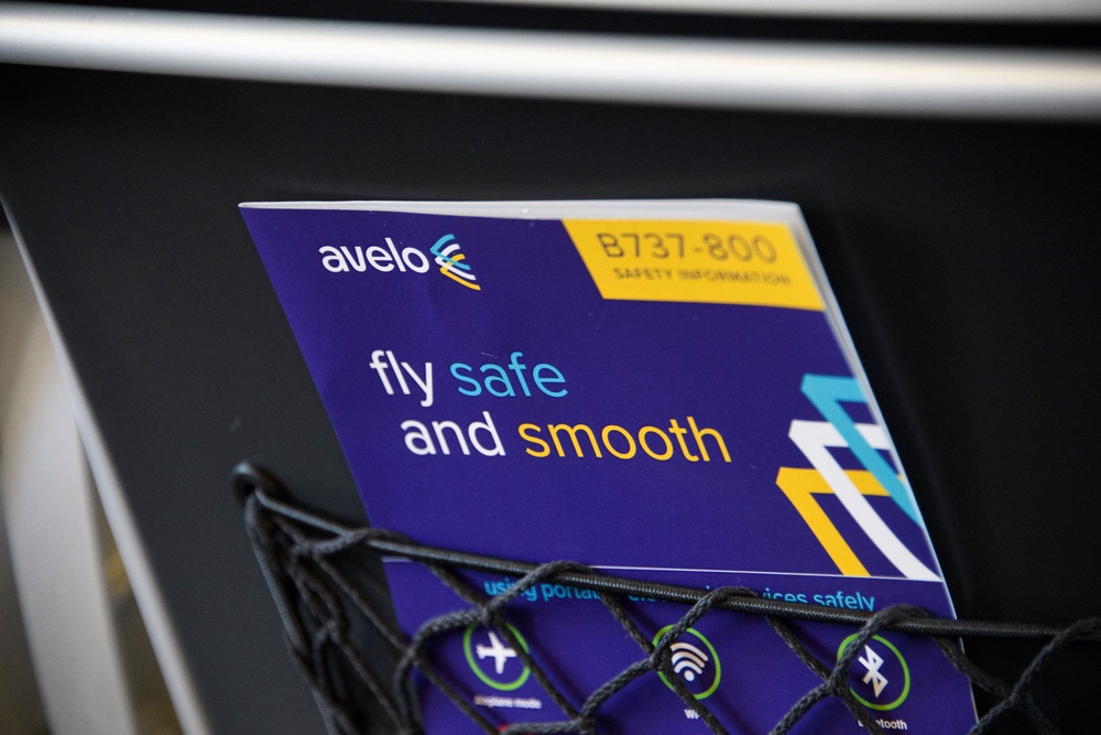 As of January, Avelo Airlines is no longer operating deportation flights for ICE, which were rife with safety issues, Campbell says in a new lawsuit (AFP via Getty Images)