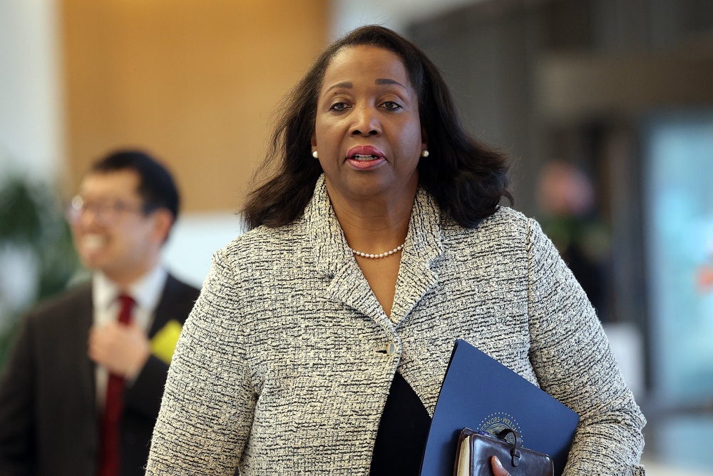 Cook has labeled Trump’s attempts to fire her on unproven mortgage fraud allegations ‘a manufactured pretext’ following her refusal to adjust interest rates under ‘political pressure’ (Getty)